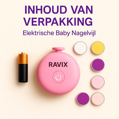 Ravix™ Elektrische Baby Nagelvijl (Roze)