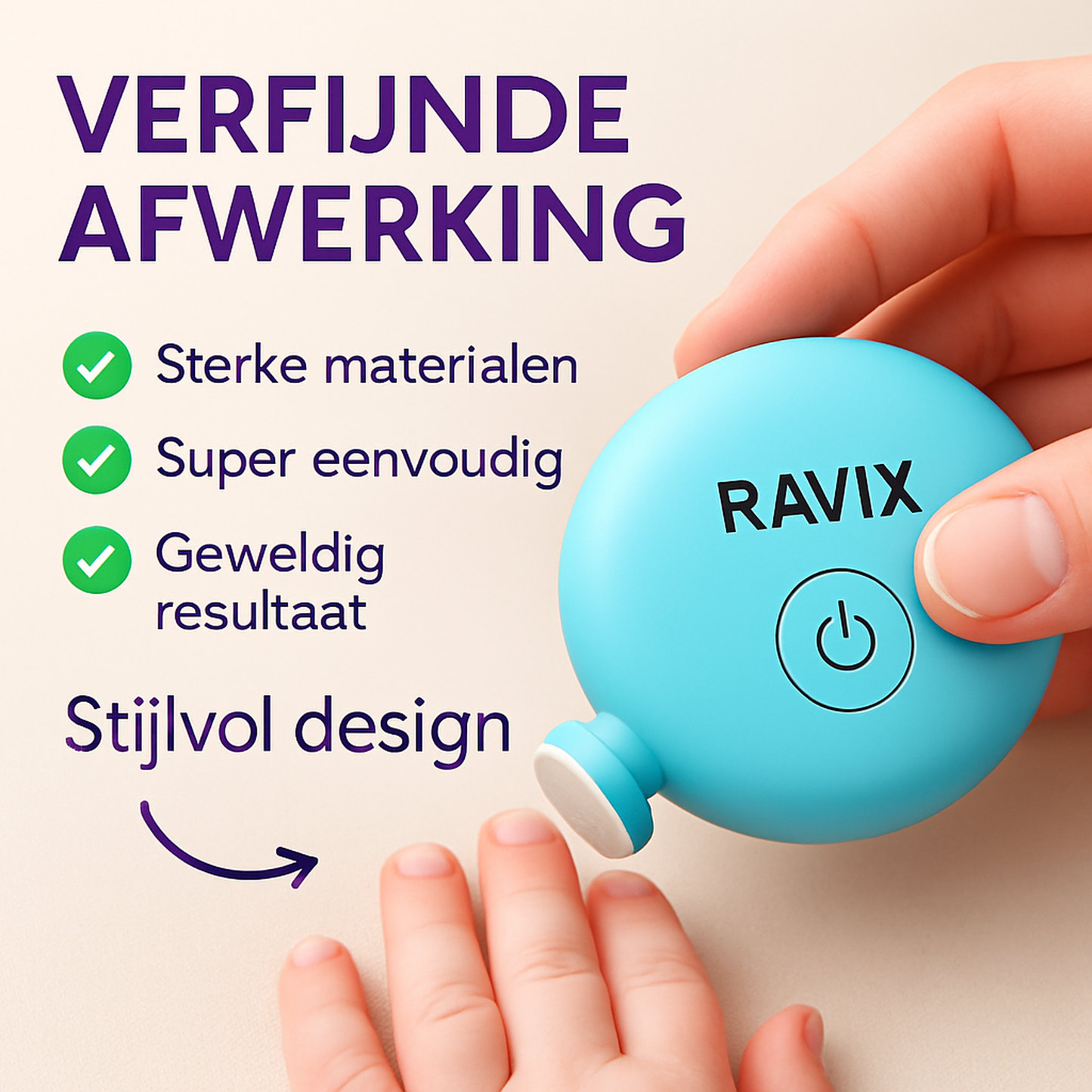 Ravix™ Elektrische Baby Nagelvijl (Blauw)