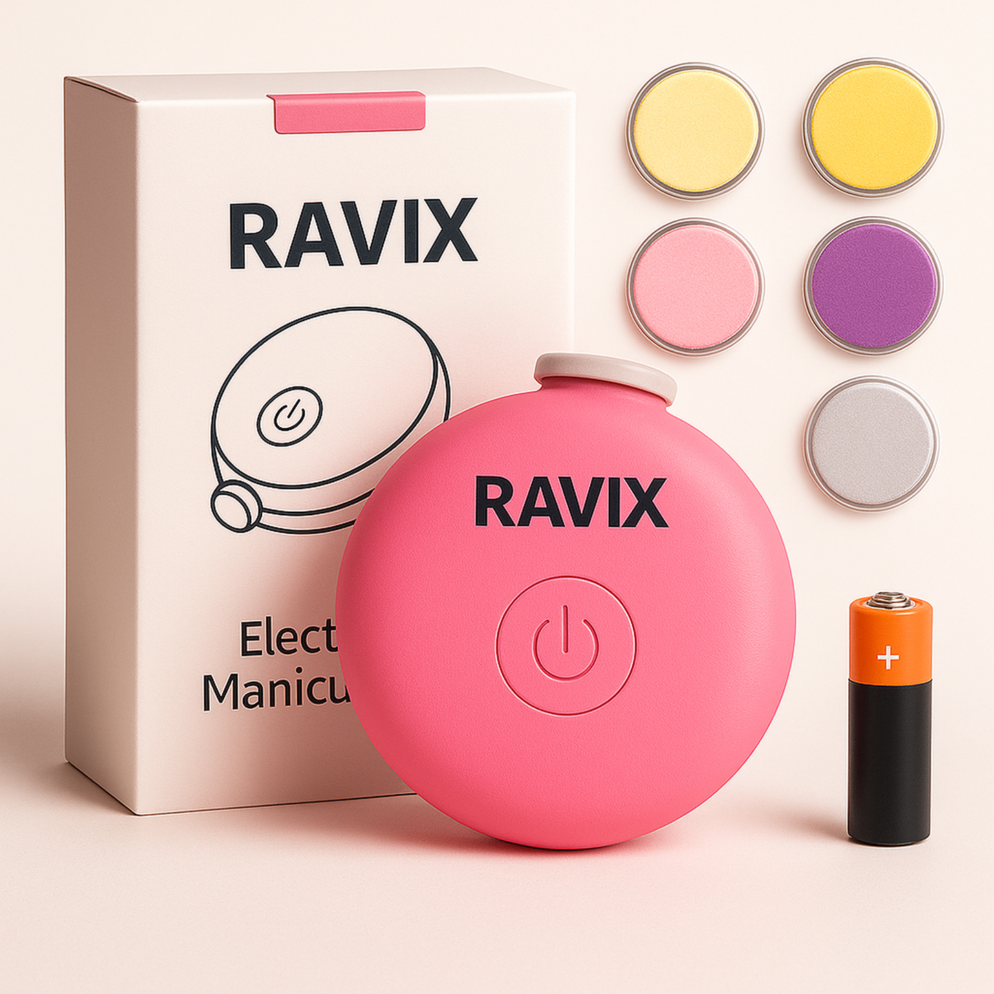 Ravix™ Elektrische Baby Nagelvijl (Roze)